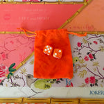 Empress Orange Mahjong Dice - The Pink Pineapple 850