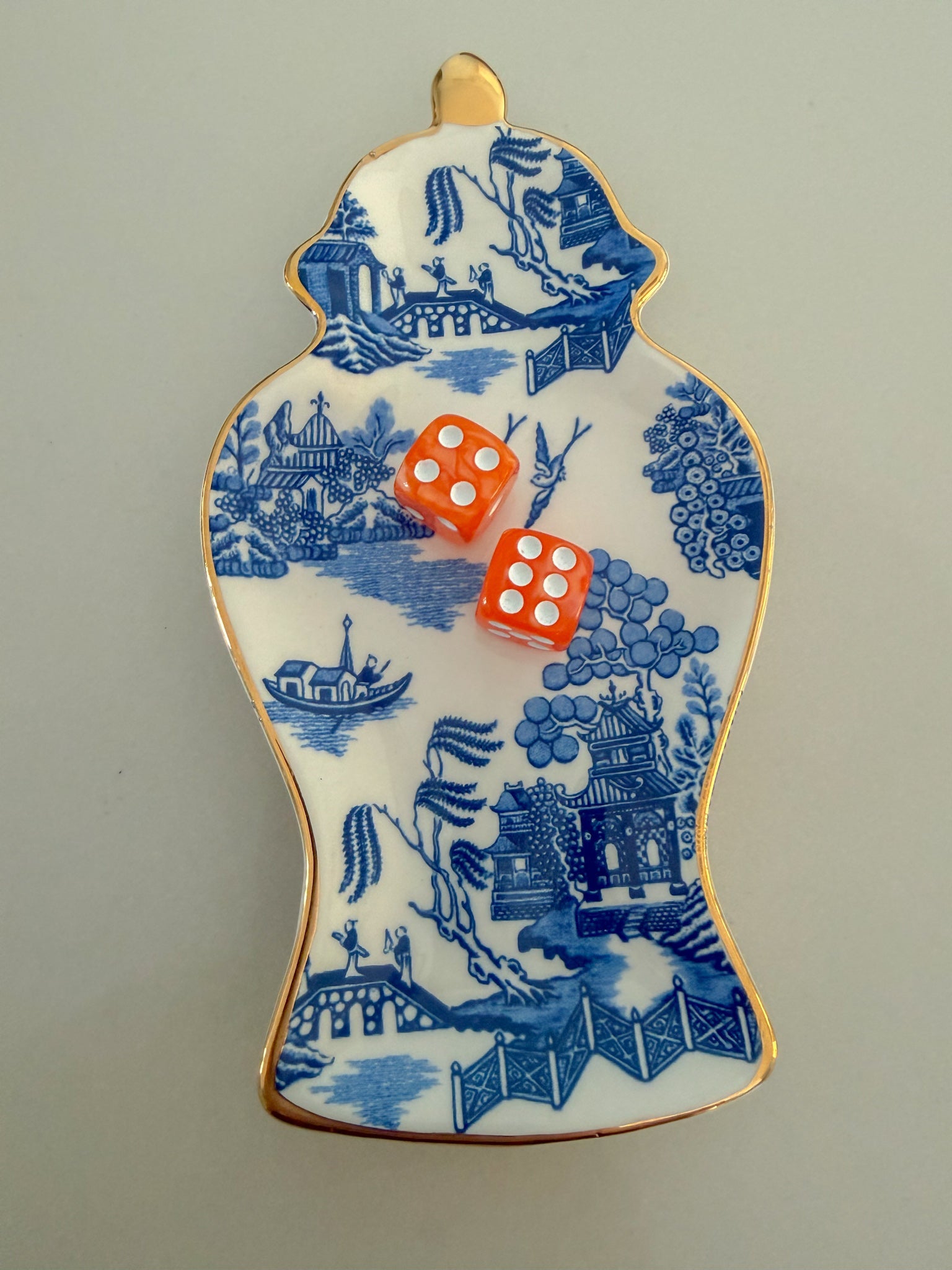 Empress Orange Mahjong Dice - The Pink Pineapple 850