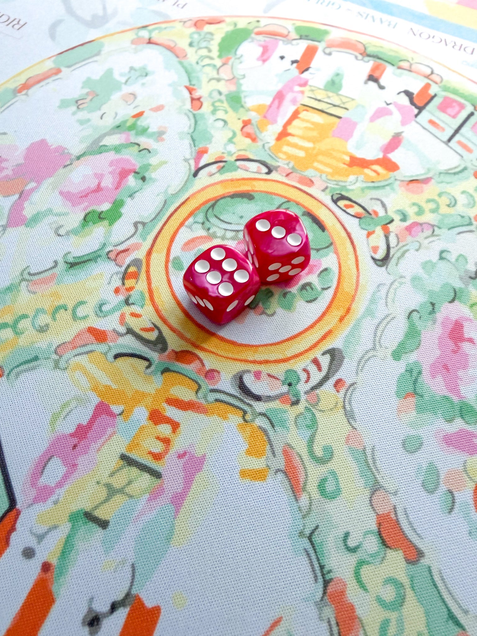 Empress Pink Mahjong Dice - The Pink Pineapple 850
