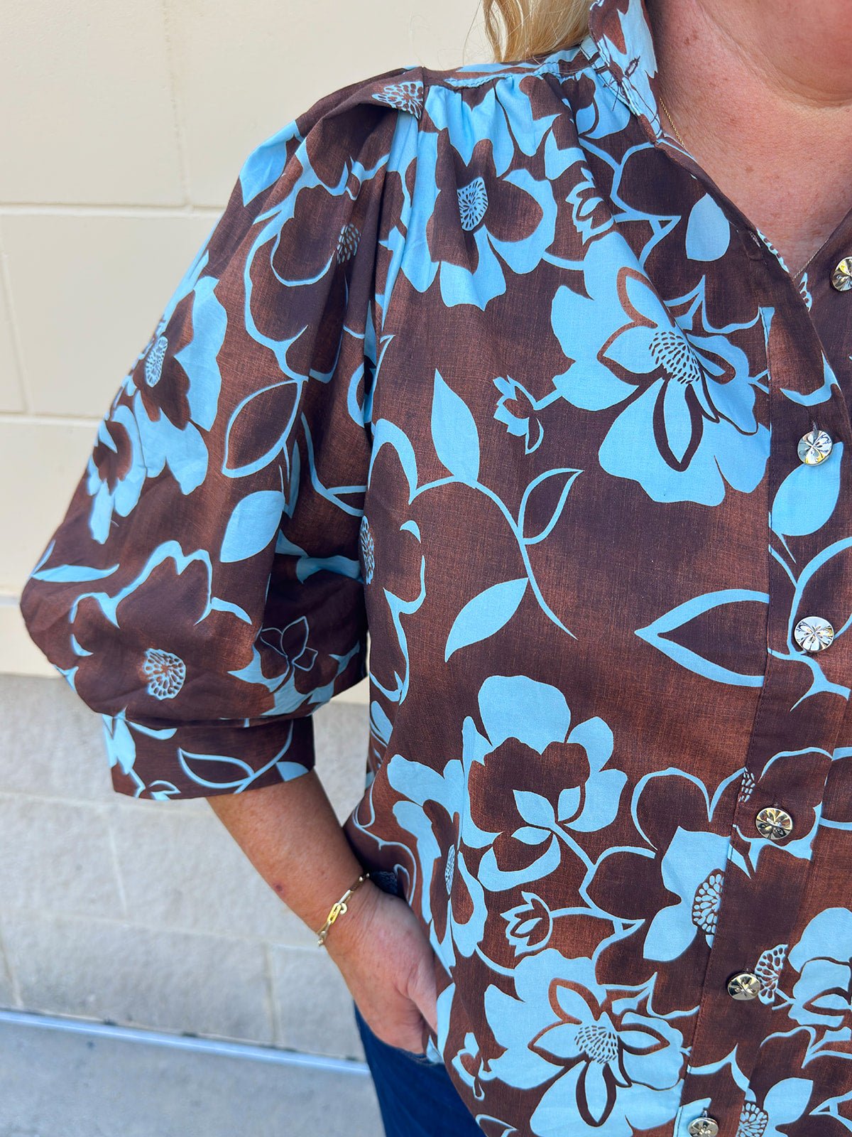 [Entro] Earthbound Floral Top - The Pink Pineapple 850