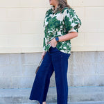 [Entro] Forest Floral Blouse - The Pink Pineapple 850