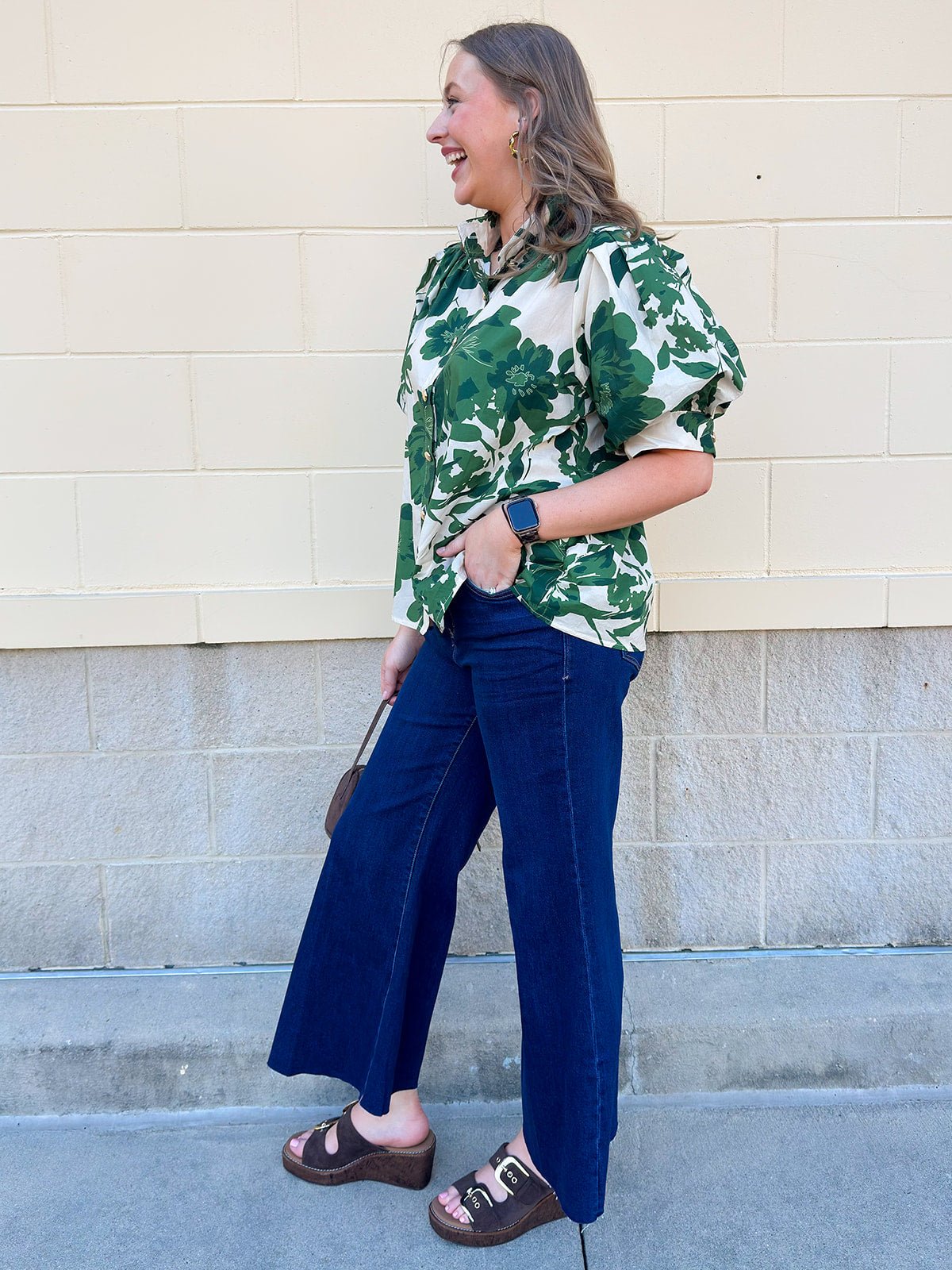 [Entro] Forest Floral Blouse - The Pink Pineapple 850