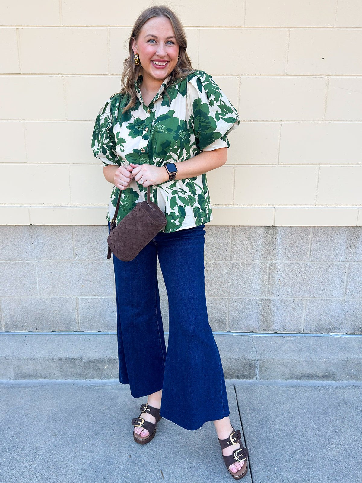 [Entro] Forest Floral Blouse - The Pink Pineapple 850