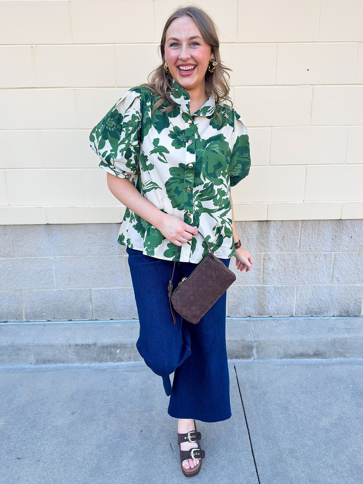 [Entro] Forest Floral Blouse - The Pink Pineapple 850