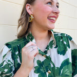 [Entro] Forest Floral Blouse - The Pink Pineapple 850