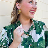 [Entro] Forest Floral Blouse - The Pink Pineapple 850