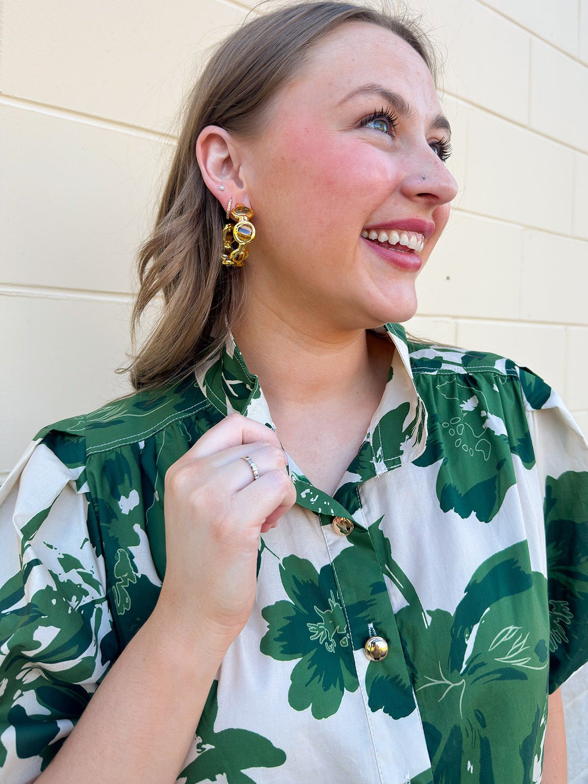 [Entro] Forest Floral Blouse - The Pink Pineapple 850