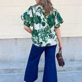 [Entro] Forest Floral Blouse - The Pink Pineapple 850