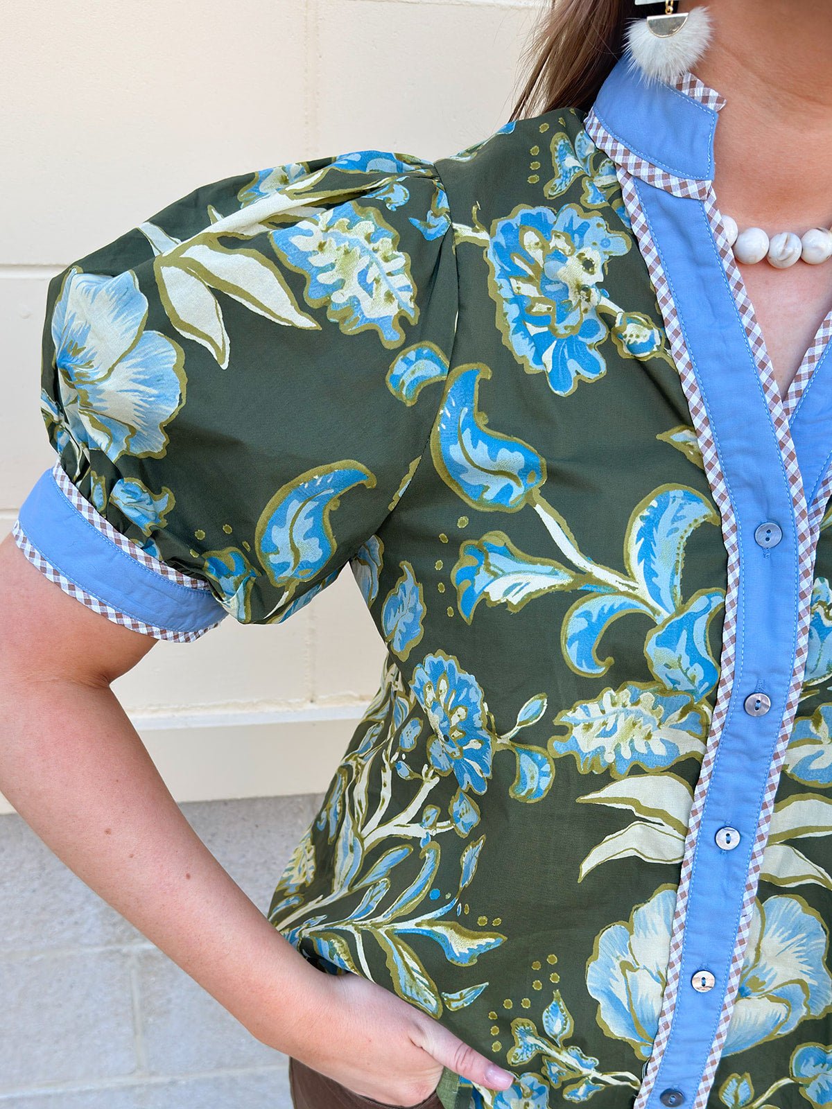 [Entro] Wildflower Lane Blouse - The Pink Pineapple 850