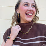Espresso Charm Knit Top - The Pink Pineapple 850