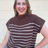 Espresso Charm Knit Top - The Pink Pineapple 850