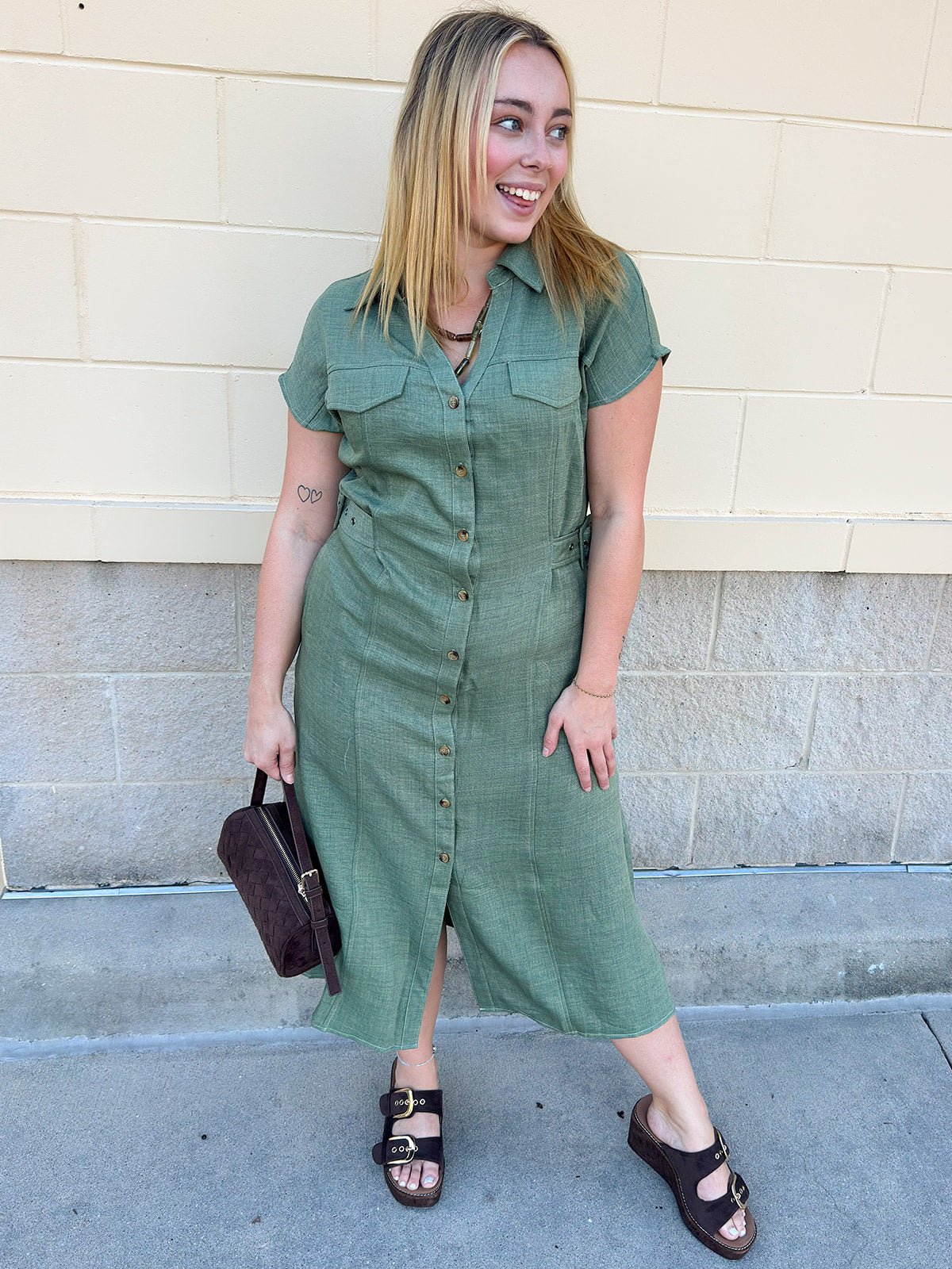 Eucalyptus Maxi Dress - The Pink Pineapple 850