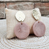 Evening Chic Gold Taupe Earrings - The Pink Pineapple 850