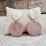 Evening Chic Gold Taupe Earrings - The Pink Pineapple 850