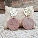 Evening Chic Gold Taupe Earrings - The Pink Pineapple 850