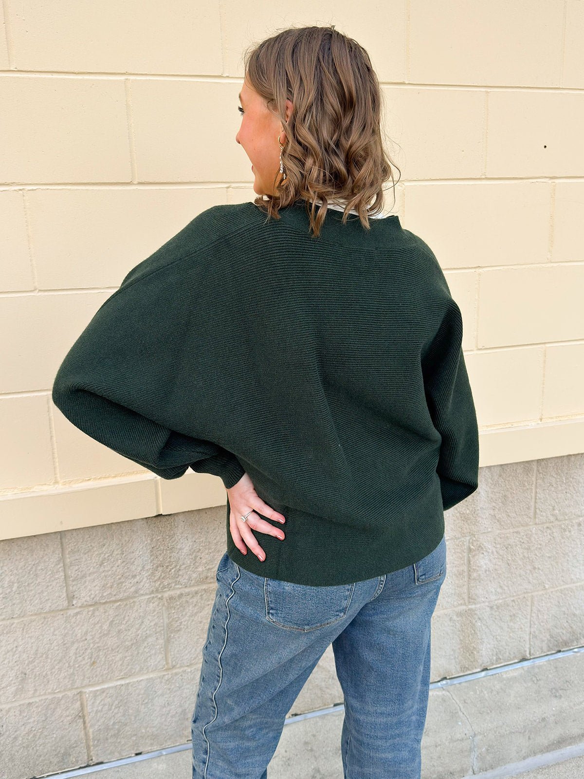 Evergreen Charm Bow Cardigan - The Pink Pineapple 850