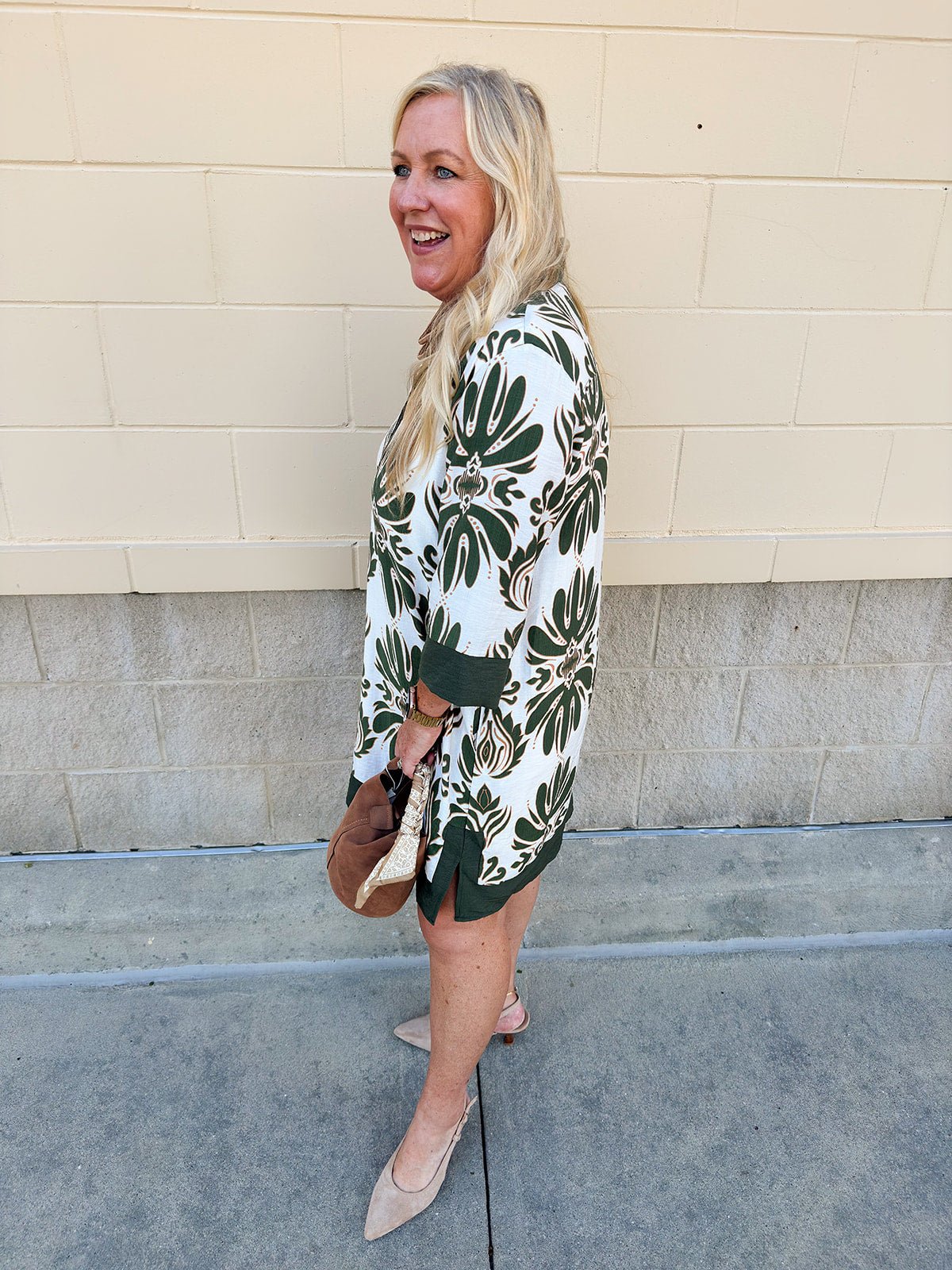 Evergreen Charm Mini Dress - The Pink Pineapple 850