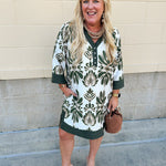 Evergreen Charm Mini Dress - The Pink Pineapple 850