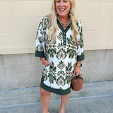 Evergreen Charm Mini Dress - The Pink Pineapple 850