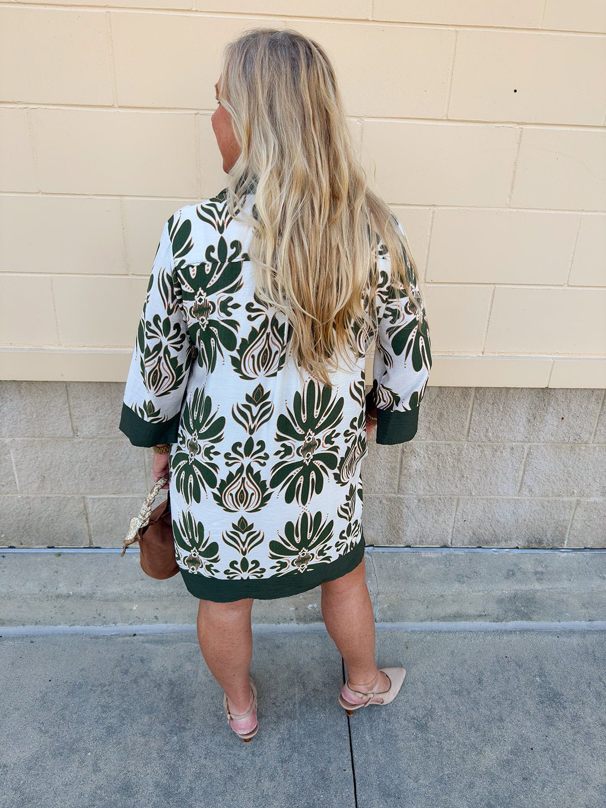 Evergreen Charm Mini Dress - The Pink Pineapple 850