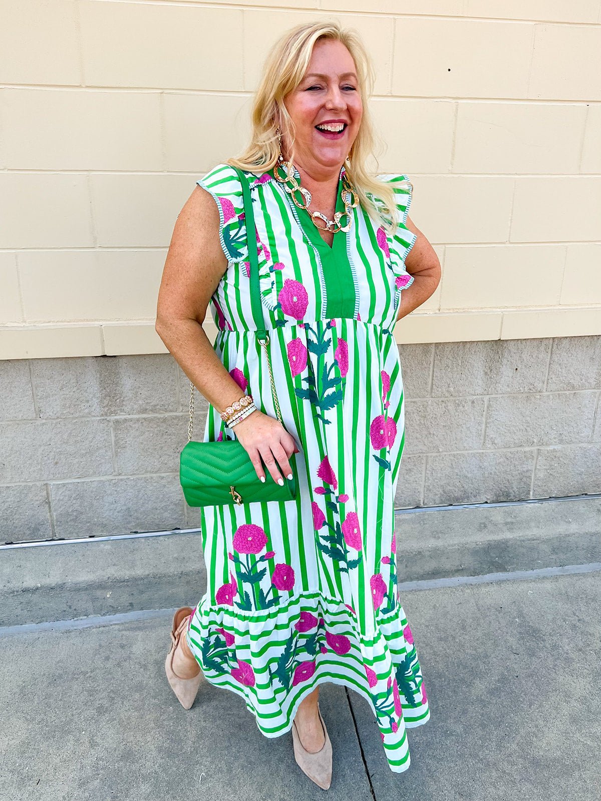 Evergreen Luxe Quilted Crossbody - The Pink Pineapple 850