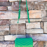 Evergreen Luxe Quilted Crossbody - The Pink Pineapple 850