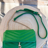 Evergreen Luxe Quilted Crossbody - The Pink Pineapple 850