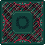 Evergreen & Tartan Christmas Mahjong Mat - The Pink Pineapple 850