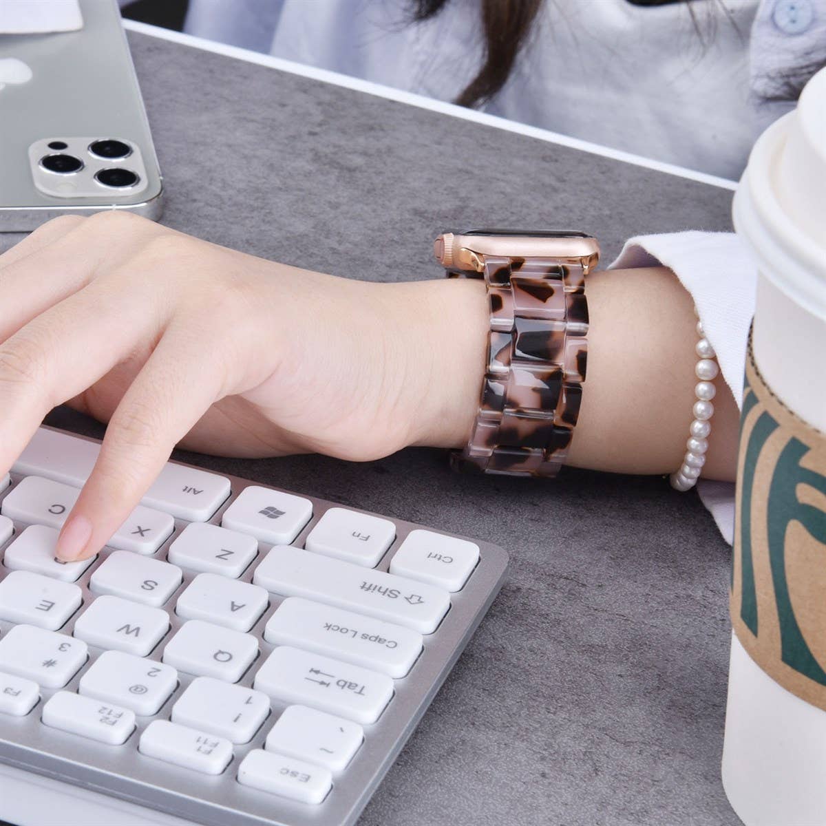 Everyday Resin Watch Band - The Pink Pineapple 850