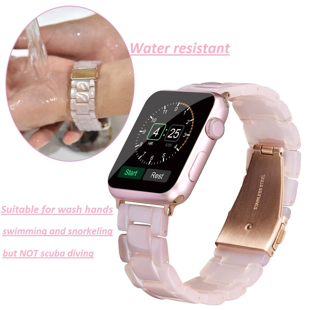 Everyday Resin Watch Band - The Pink Pineapple 850