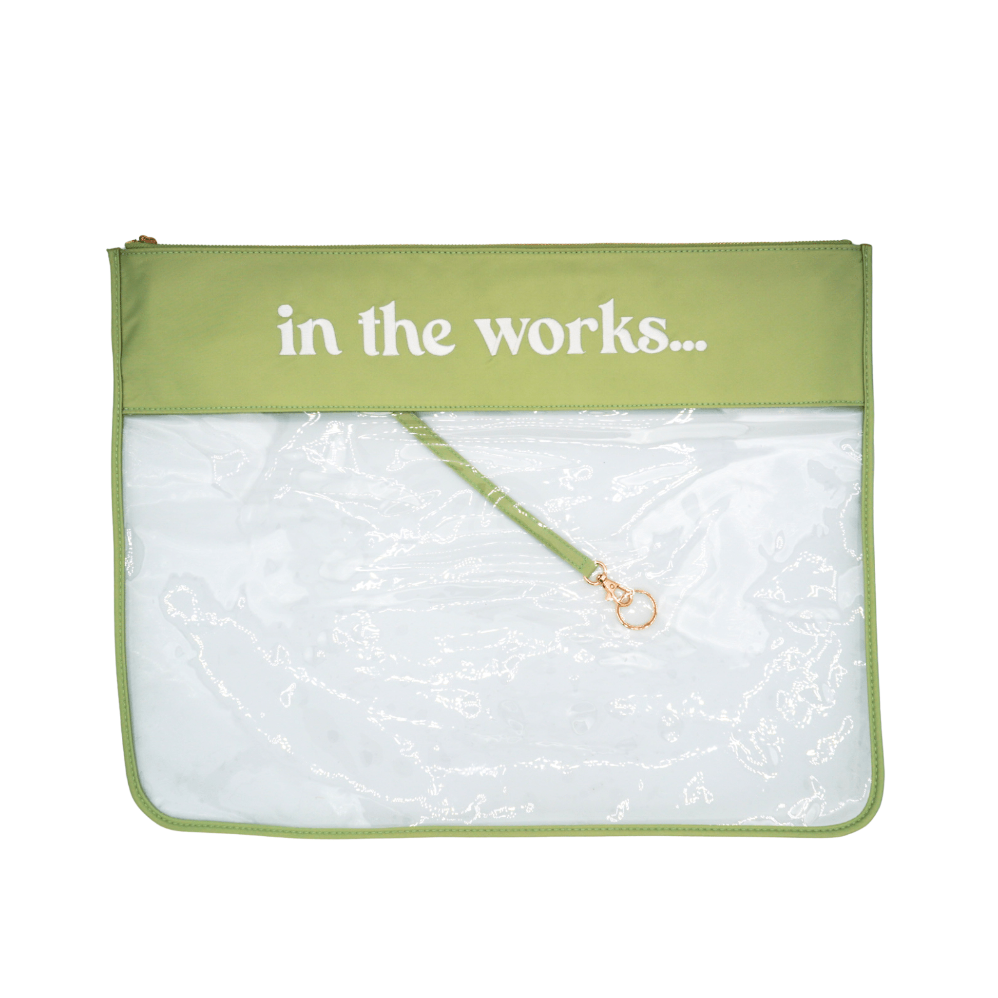 Extra Large In The Works Project Bag | Sage - The Pink Pineapple 850