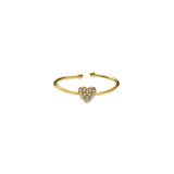 Brenda Grands Adjustable Mini Shiny Heart Ring