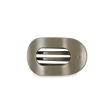 TELETIES small flat round hair clip in sage green Sage It Ain’t So design.
