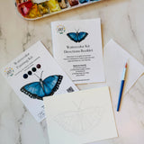 Morpho Butterfly Watercolor Kit