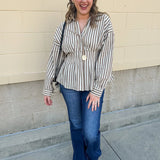 Fall in Line Blouse - The Pink Pineapple 850