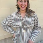 Fall in Line Blouse - The Pink Pineapple 850