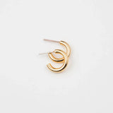 Brenda Grands Tiny Tube Dangle Earrings Hoops