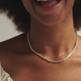 [Brenda Grands] 18K Gold Diamond Tennis Necklace