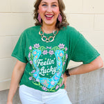Feelin' Lucky Horseshoe Tee - The Pink Pineapple 850