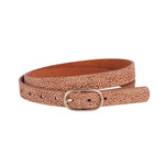 Feeling Spotted Leather Belt - Skinny Style - The Pink Pineapple 850