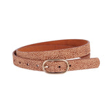 Feeling Spotted Leather Belt - Skinny Style - The Pink Pineapple 850