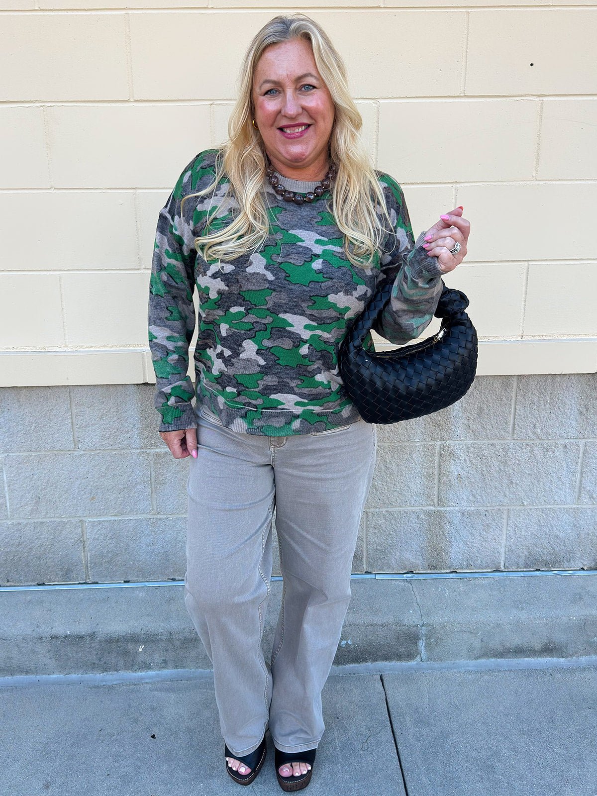 Field Day Camo Sweatshirt - The Pink Pineapple 850