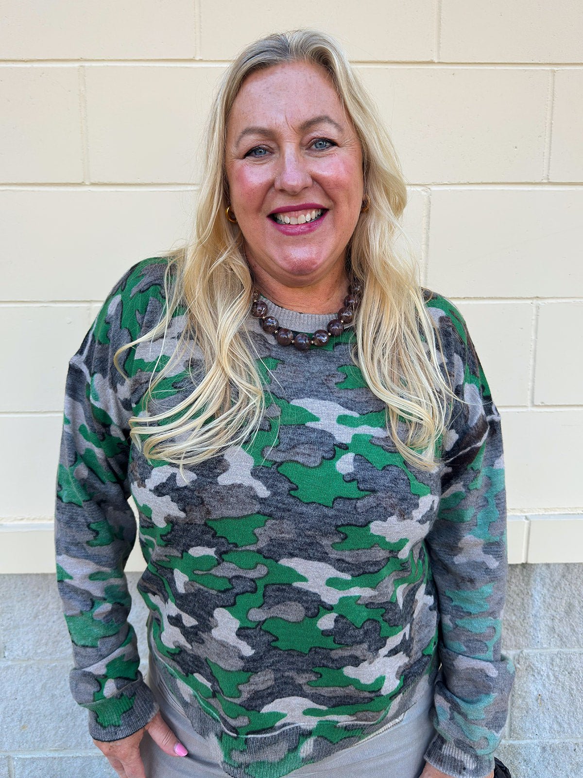 Field Day Camo Sweatshirt - The Pink Pineapple 850