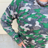 Field Day Camo Sweatshirt - The Pink Pineapple 850