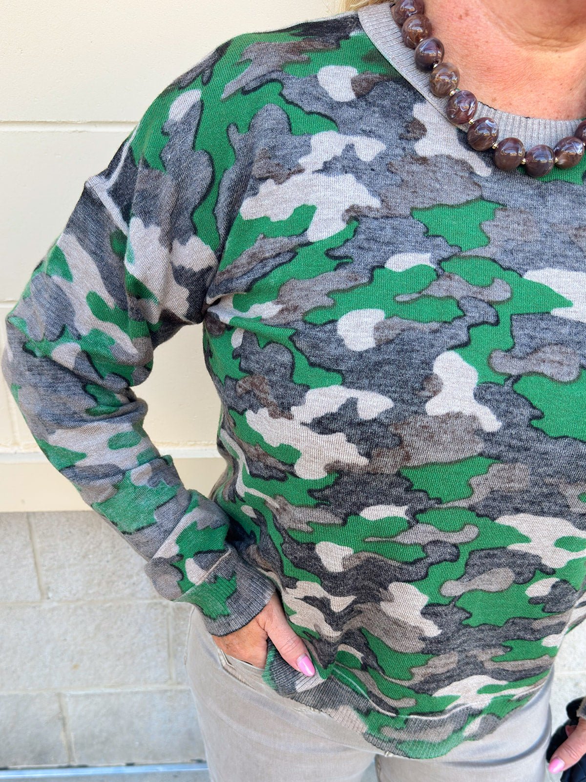 Field Day Camo Sweatshirt - The Pink Pineapple 850