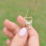 Filigree Sparrow One Bam Mahjong Necklace - The Pink Pineapple 850