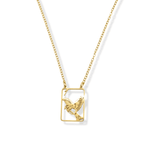 Filigree Sparrow One Bam Mahjong Necklace - The Pink Pineapple 850