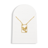 Filigree Sparrow One Bam Mahjong Necklace - The Pink Pineapple 850