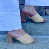 {FINAL SALE} Addie Raffia Slip On Sandals - The Pink Pineapple 850