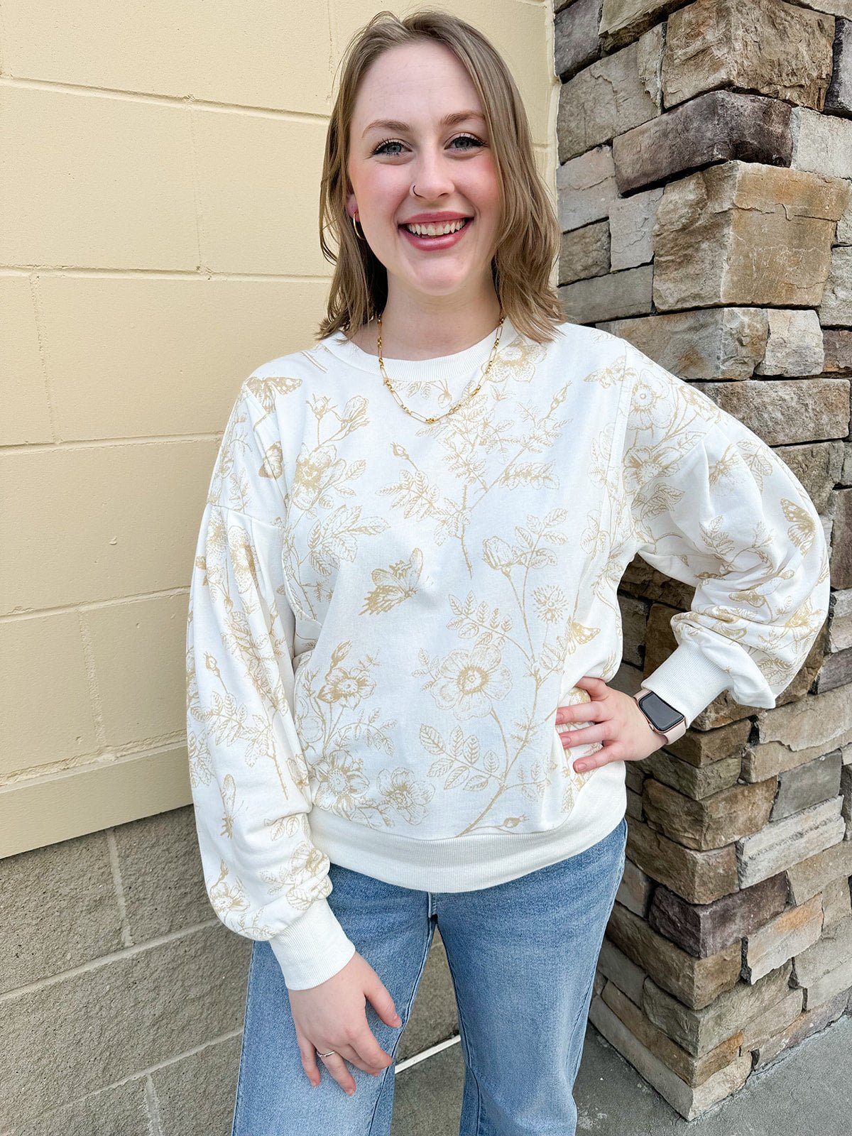 {FINAL SALE} Afternoon Escape French Terry Top - The Pink Pineapple 850